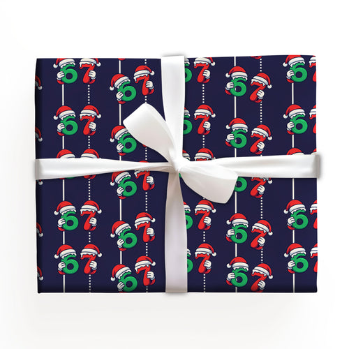 67 Santa Christmas Wrapping Paper Sheet