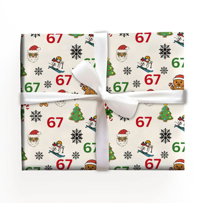 6 7 Wrapping Paper Six Seven Christmas Gift
