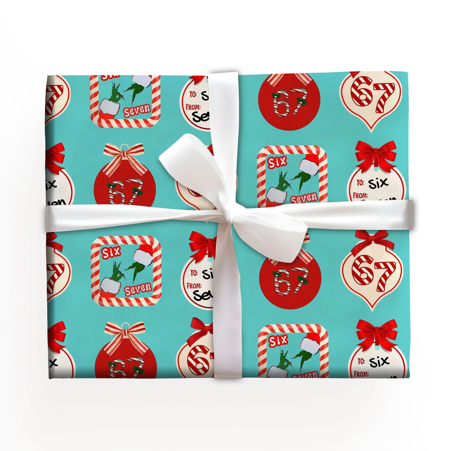 67 Grinch Meme Christmas Wrapping Paper
