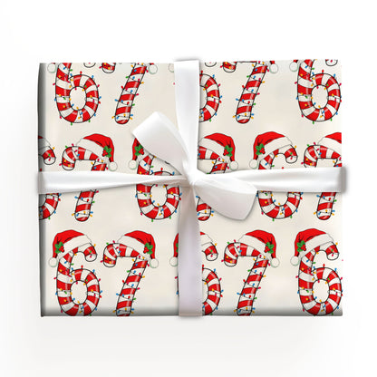 67 Santa Hat Wrapping Paper