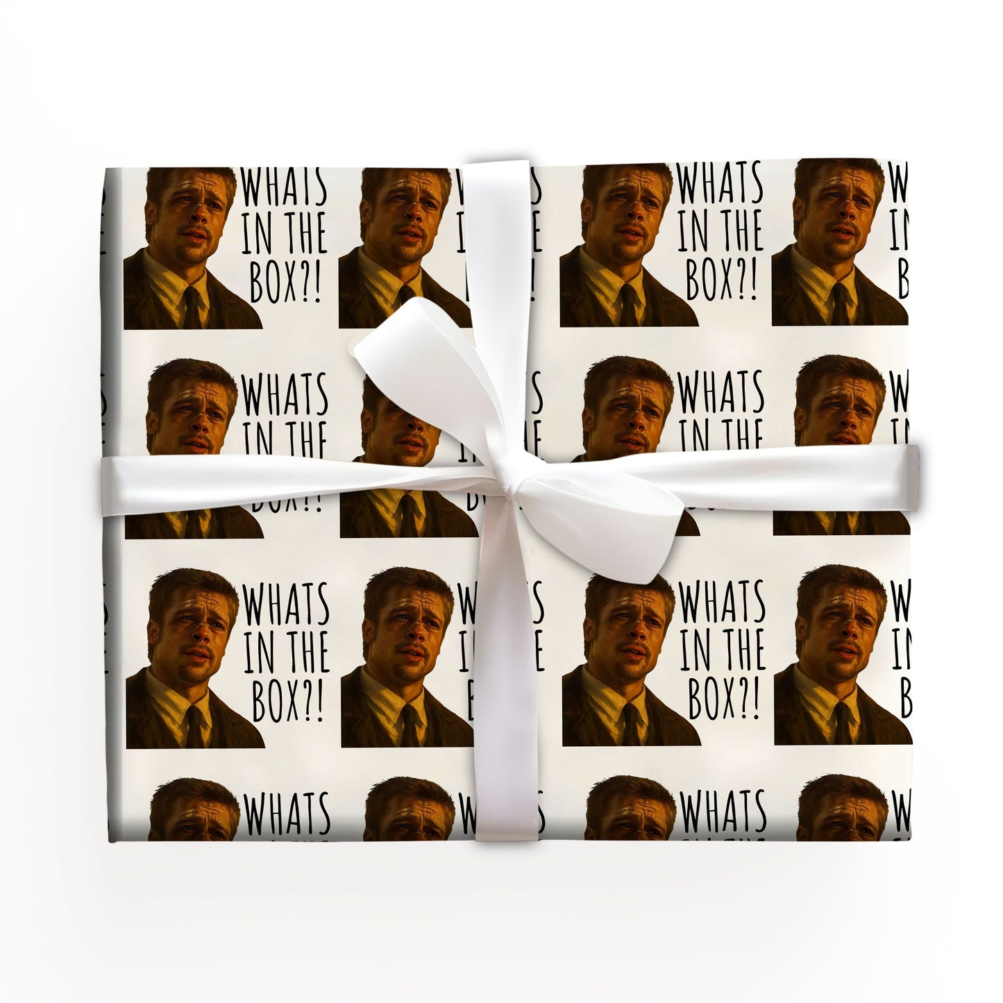 What is in the box Wrapping Paper with Holiday