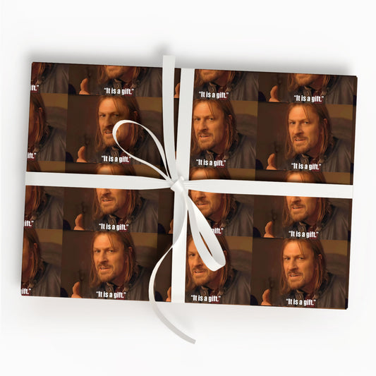 It is a Gift, Lord of the Rings Gift Wrap