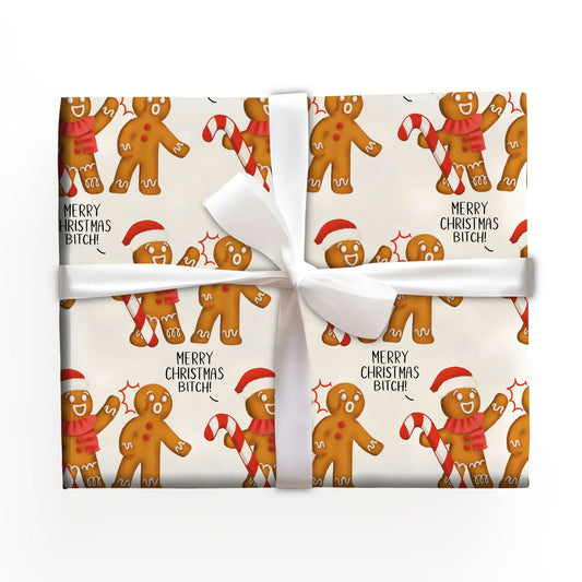 Ginger Merry Christmas Bitch Wrapping Paper