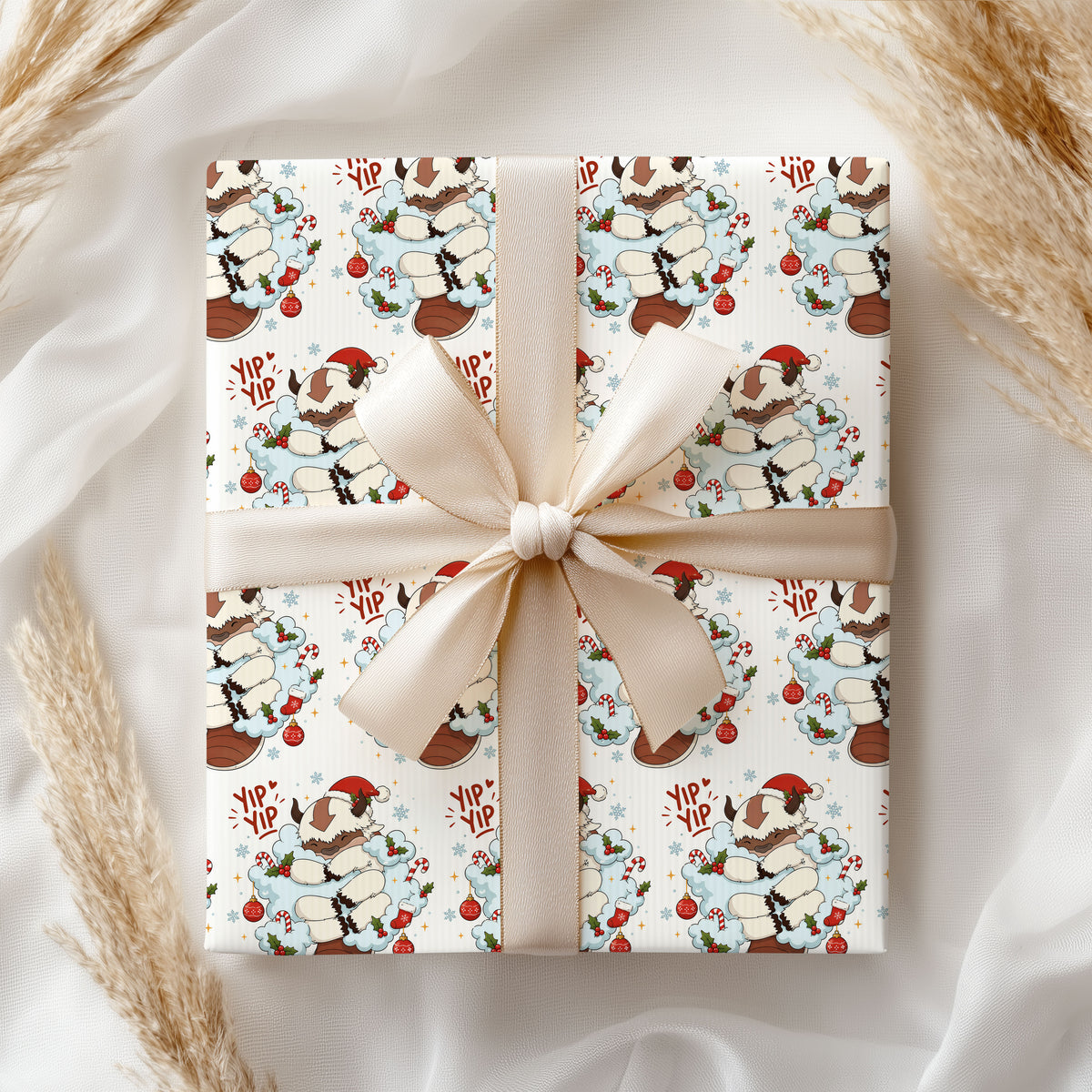 Avatar the Last Airbender Appa & Momo Wrapping Paper - Yip Yip