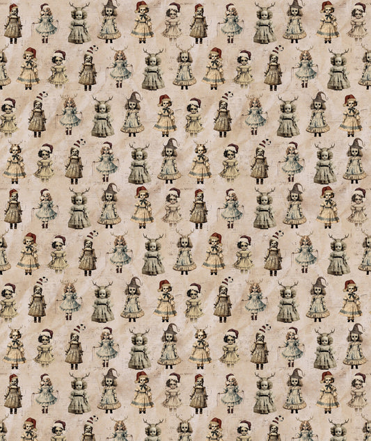 Blush Dolls Gothic Doll Wrapping Paper – Christmas Gift Wrap