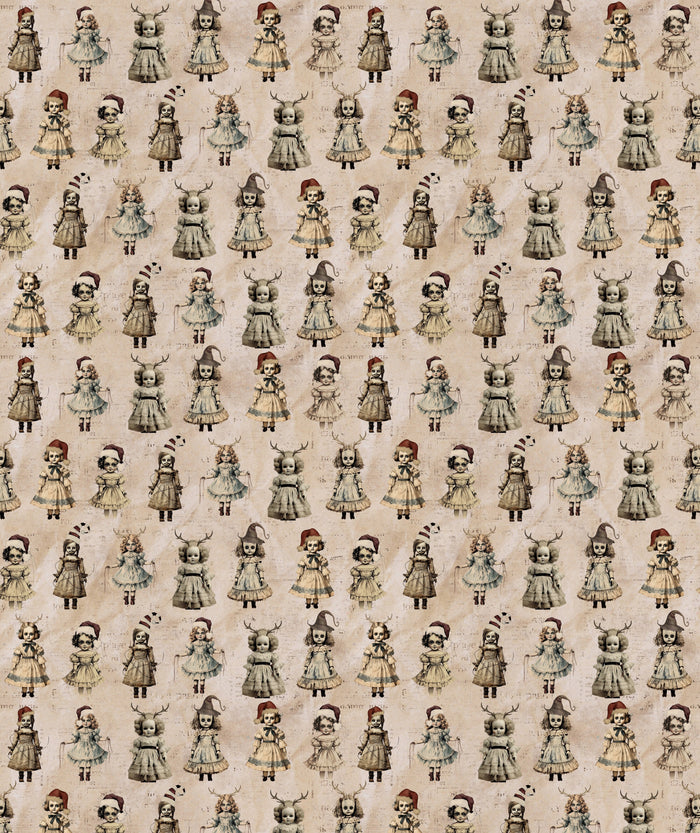 Blush Dolls Gothic Doll Wrapping Paper – Christmas Gift Wrap