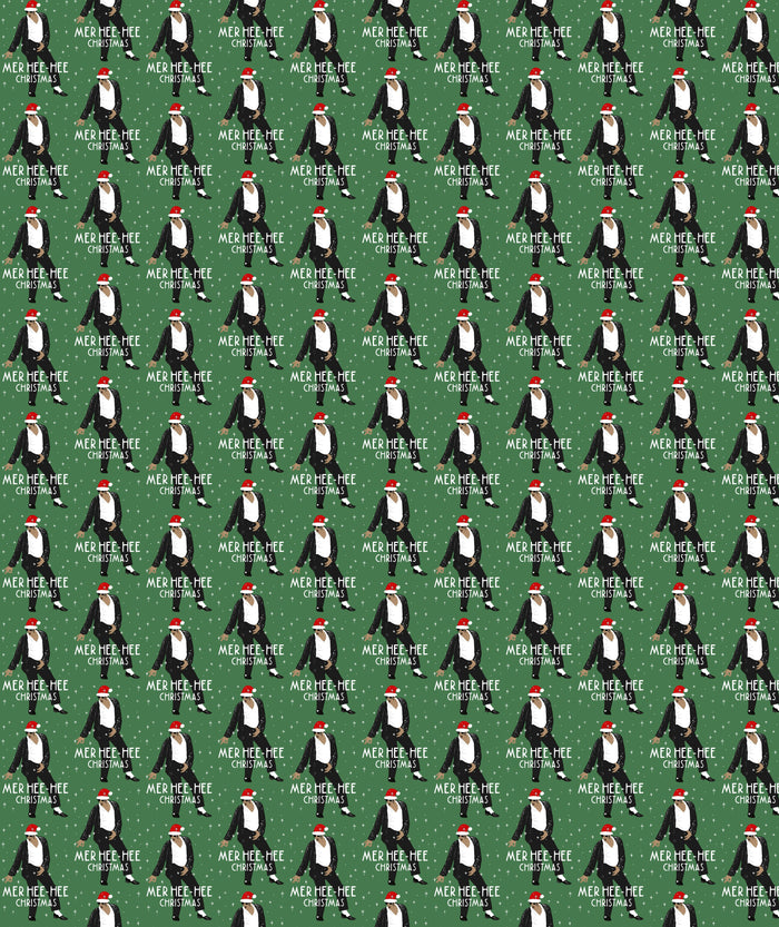 Green Hee Hee Christmas Michael Jackson Wrapping Paper – Christmas Gift Wrap for Fans