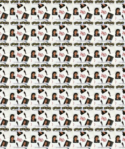 Rock Wraps Bad Michael Jackson Wrapping Paper – Gift Wrap for Fans