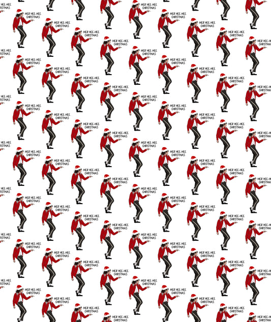White Hee Hee Christmas Michael Jackson Wrapping Paper – Christmas Gift Wrap for Fans