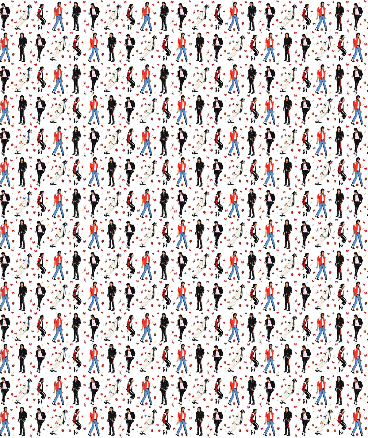 White Red Jacket Michael Jackson Wrapping Paper – Gift Wrap for Fans