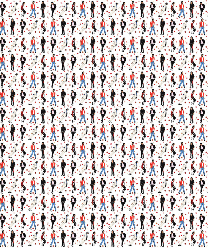 White Red Jacket Michael Jackson Wrapping Paper – Gift Wrap for Fans