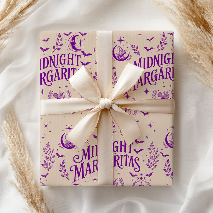 Midnight Margaritas Beige Practical Magic Wrapping Paper – Gift Wrap for Fans