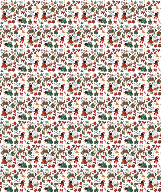White Astronaut Project Hail Mary Wrapping Paper – Christmas Gift Wrap for Fans