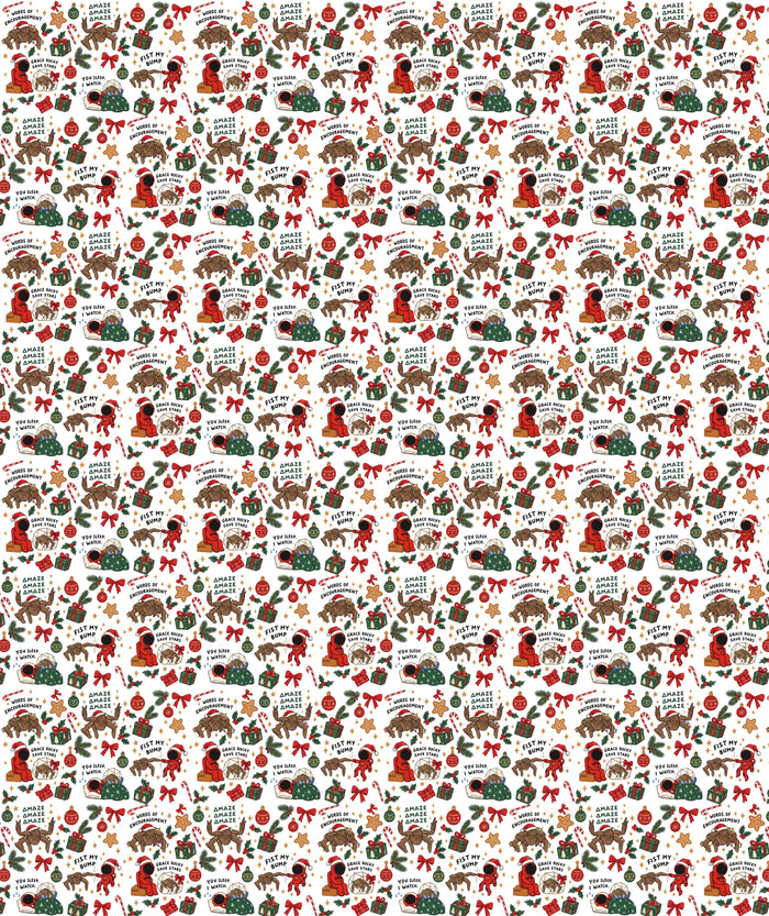 White Astronaut Project Hail Mary Wrapping Paper – Christmas Gift Wrap for Fans