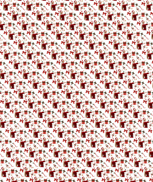 White Santa Outfit Sophie Cunningham Wrapping Paper – Christmas Gift Wrap for Fans