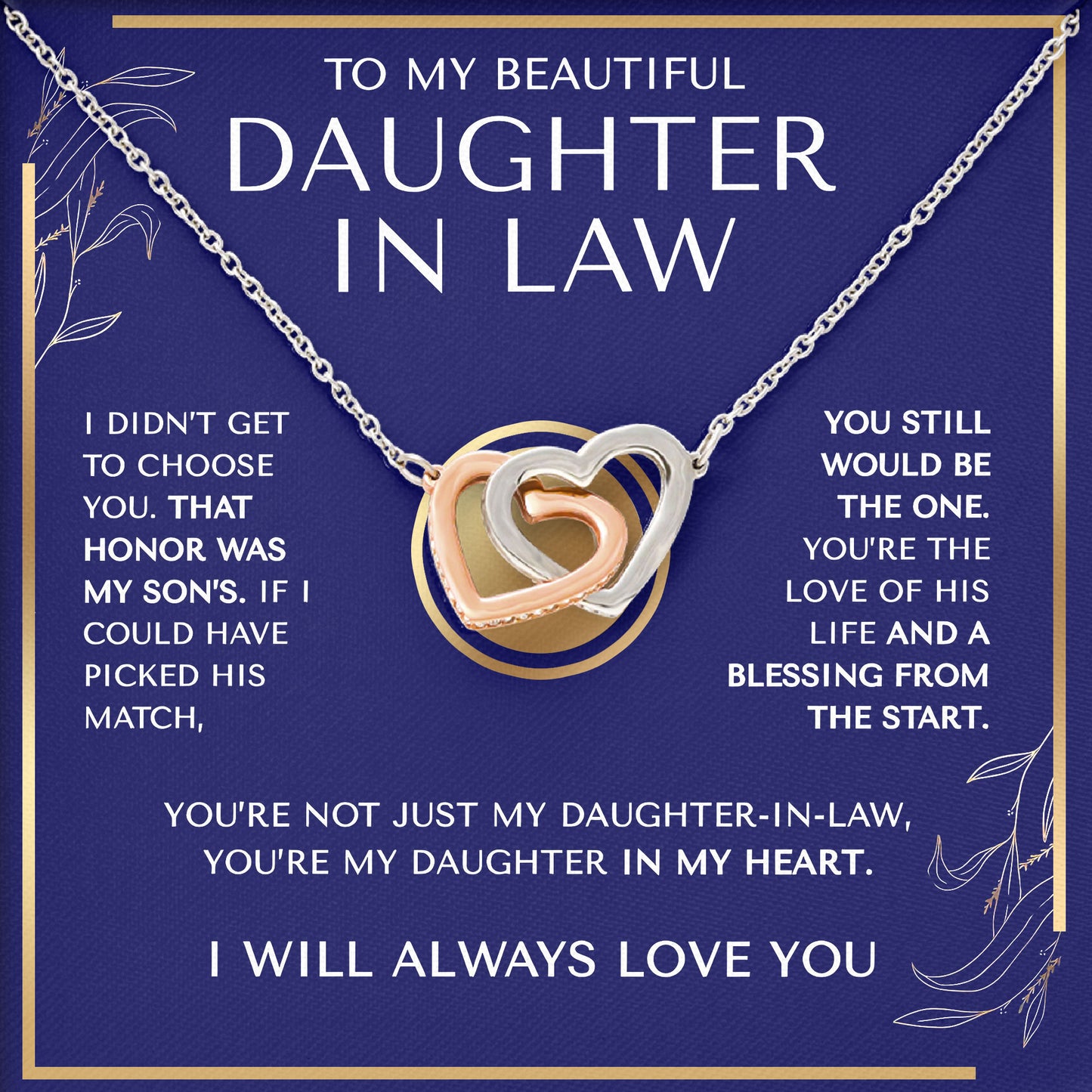 To My Daughter Necklace From Dad Sentimental Birthday Valentine's Day Gift for Her