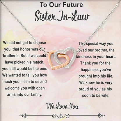 To Our Future Sister In Law Necklace Meaningful Jewelry Gift