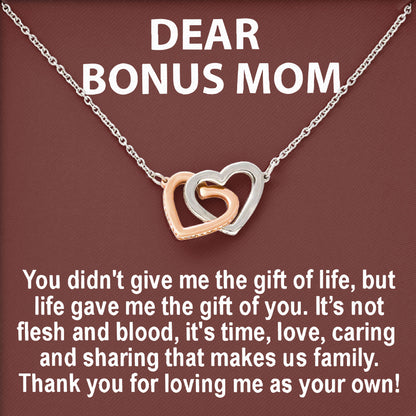 To My Mom Necklace with Message Card