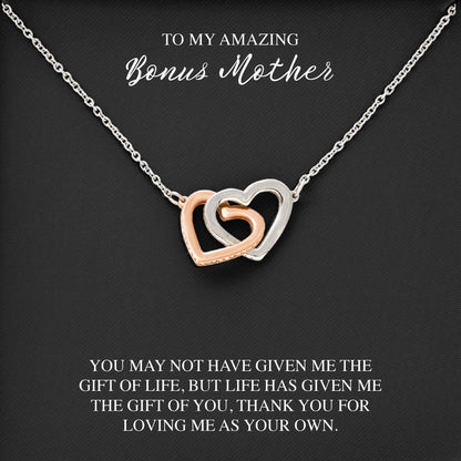 To My Amazing Bonus Mother Jewelry Gift from Son, Daughter