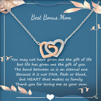 Best Bonus Mom Birthday Necklace Gift