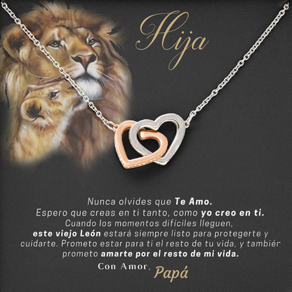 To My Beautiful Daughter Necklace From Dad Jewelry with Message Card & Gift Box