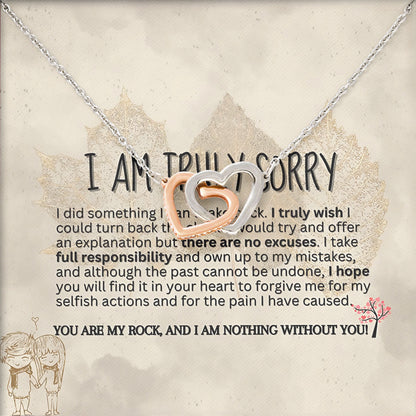 I'm Truly Sorry Necklace For Her, I'm Sorry For Hurting You Neckace, Valentine, Birthday, Anniversary Gift