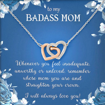 To My Badass Mom Sentimental Necklace Gift