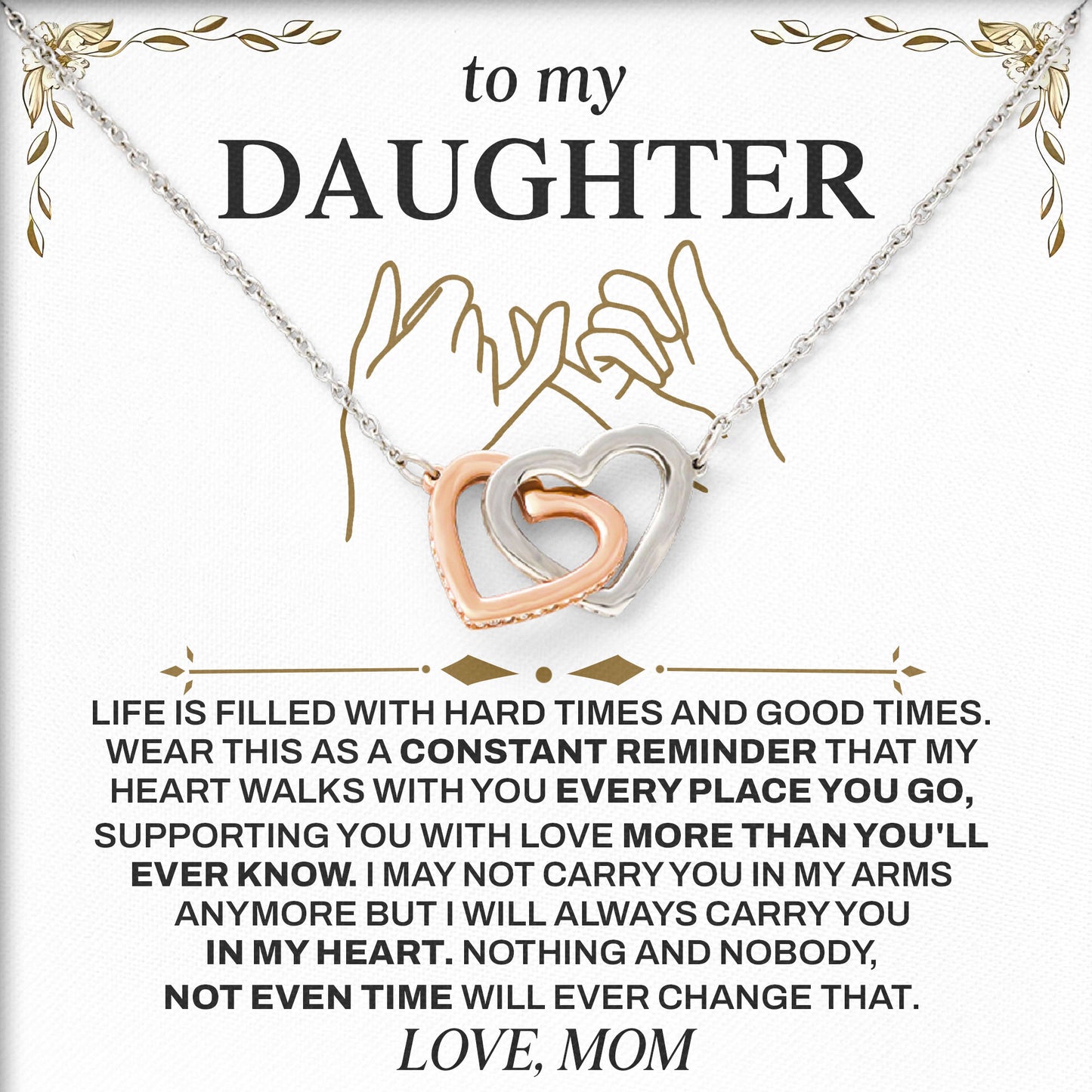 To My Beautiful Granddaughter Necklace Meaningful With Message Card And Box