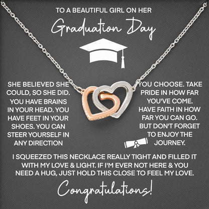 To My Beaitiful Girl Necklace Meaningful Jewelry Gift for Graduation, Birthday, Valentine