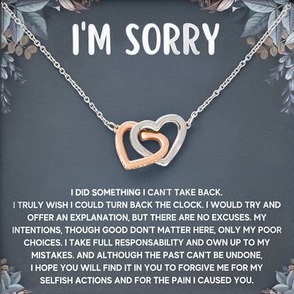 I'm Sorry For Hurting You Neckace, Forgive Me Gifts, Valentine, Birthday, Anniversary Gift, Apologize Gifts