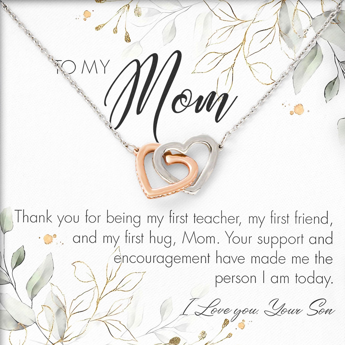 To My Mom Jewelry Gift for Mother