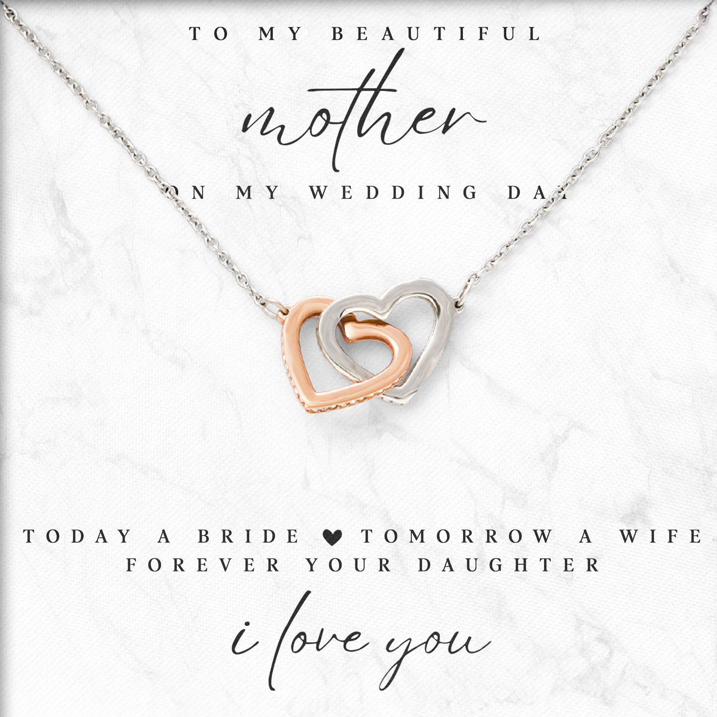 To My Beautiful Mother Necklace Gift from Son, Daughter