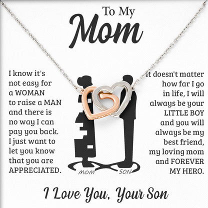 To My Mom Sentimental Jewelry Keepsake From Son