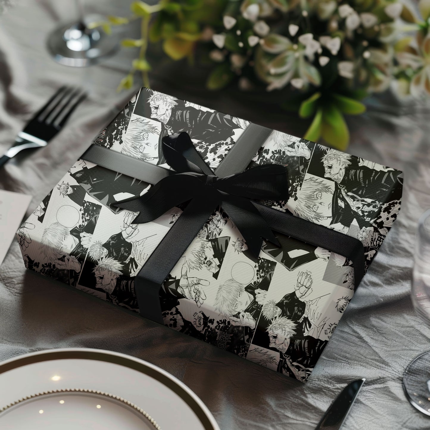 Jujutsu Kaisen Amine Holiday Gift Wrap