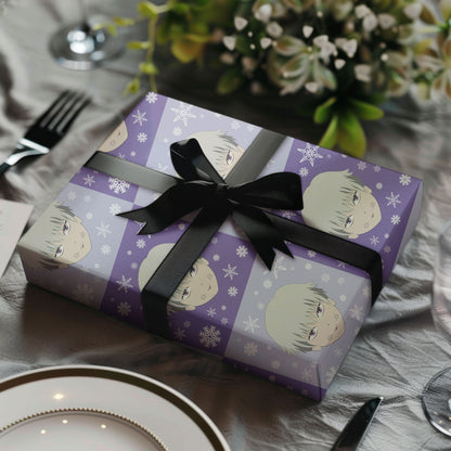 Jujutsu Kaisen Gift Wrap with Holiday Trees