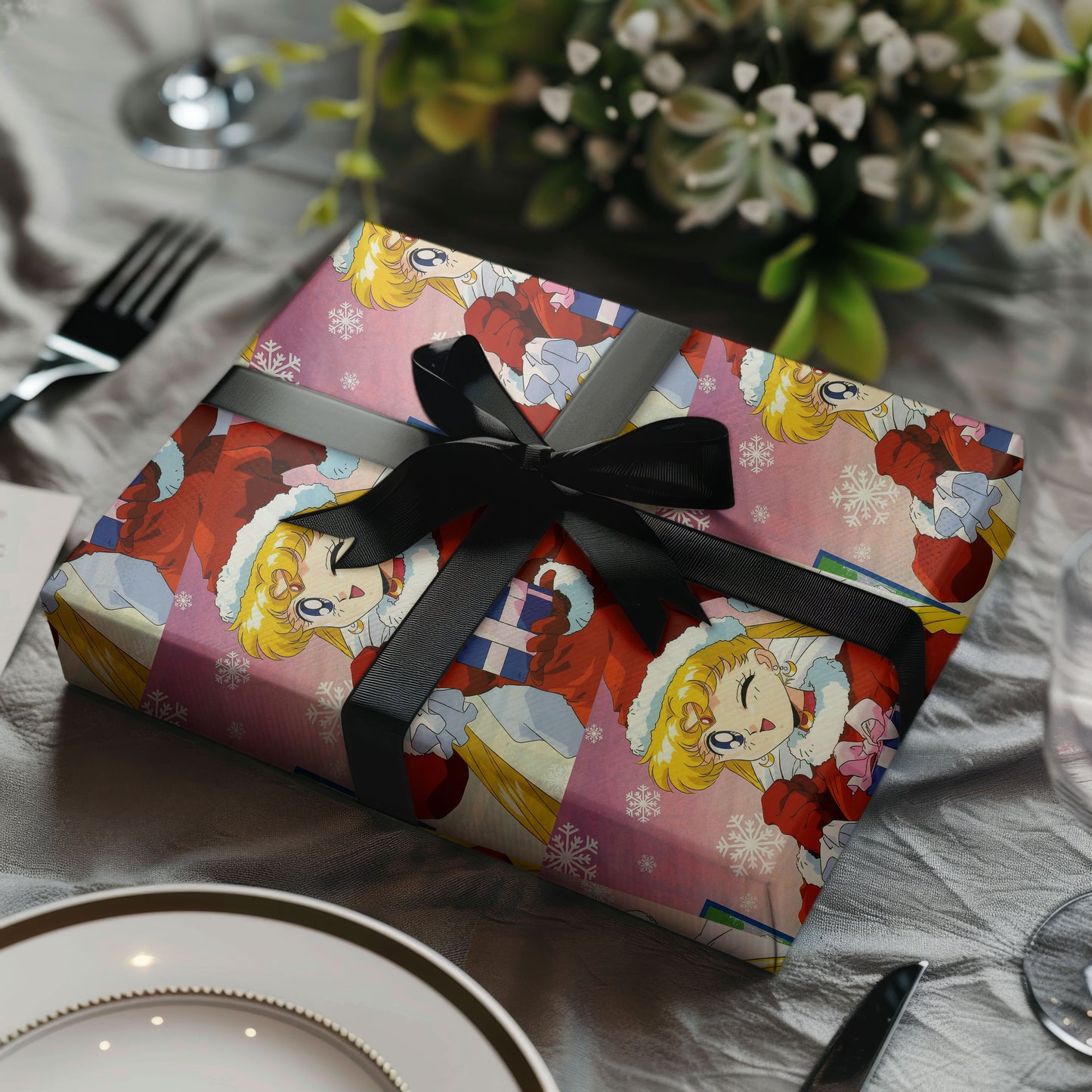 Sailor Moon Christmas Wrapping Paper
