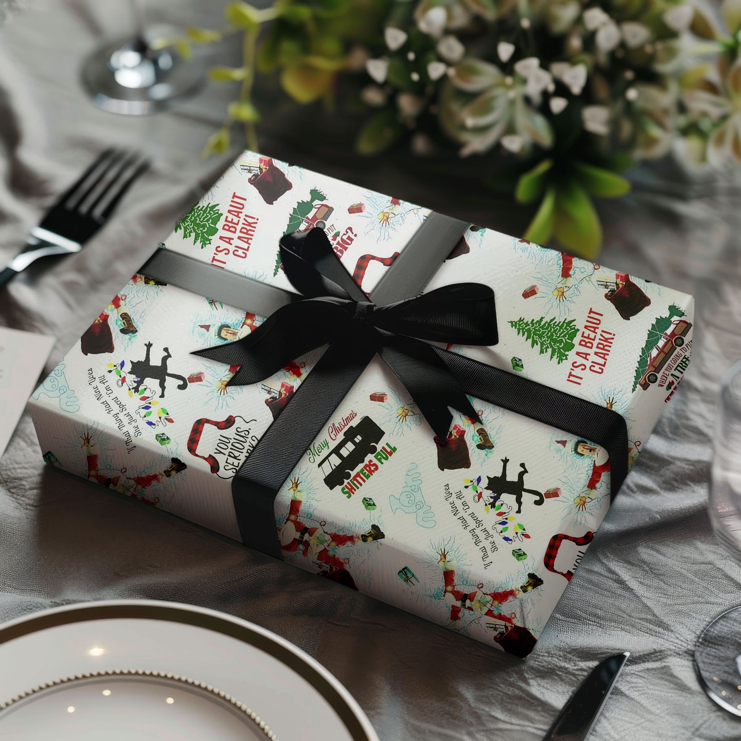 Hilarious Christmas Vacation Griswold Movie Wrapping Paper