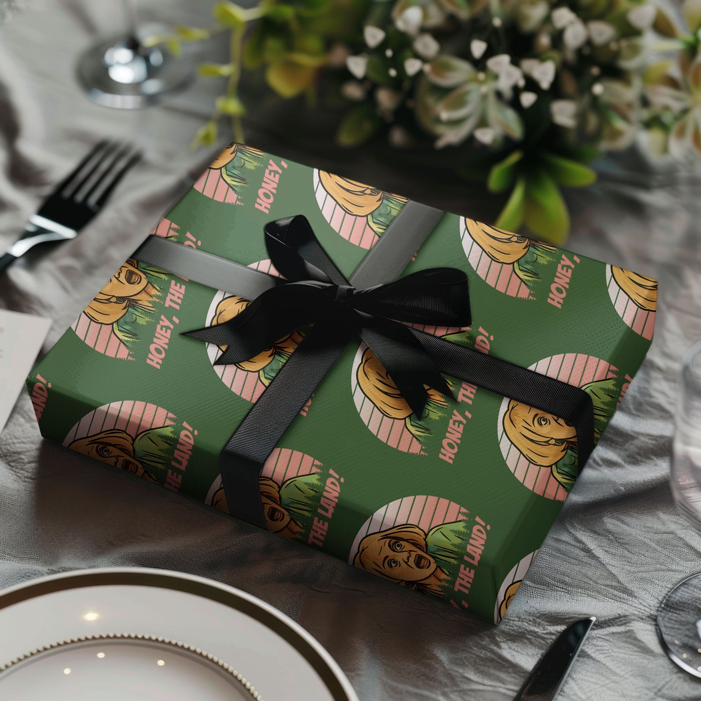 Honey, The Land! Wrapping Paper