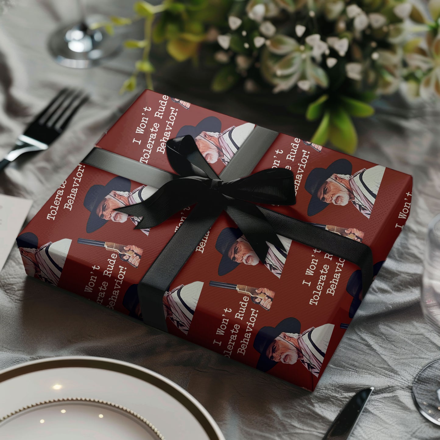 Lonesome Dove Christmas Wrapping Paper Roll