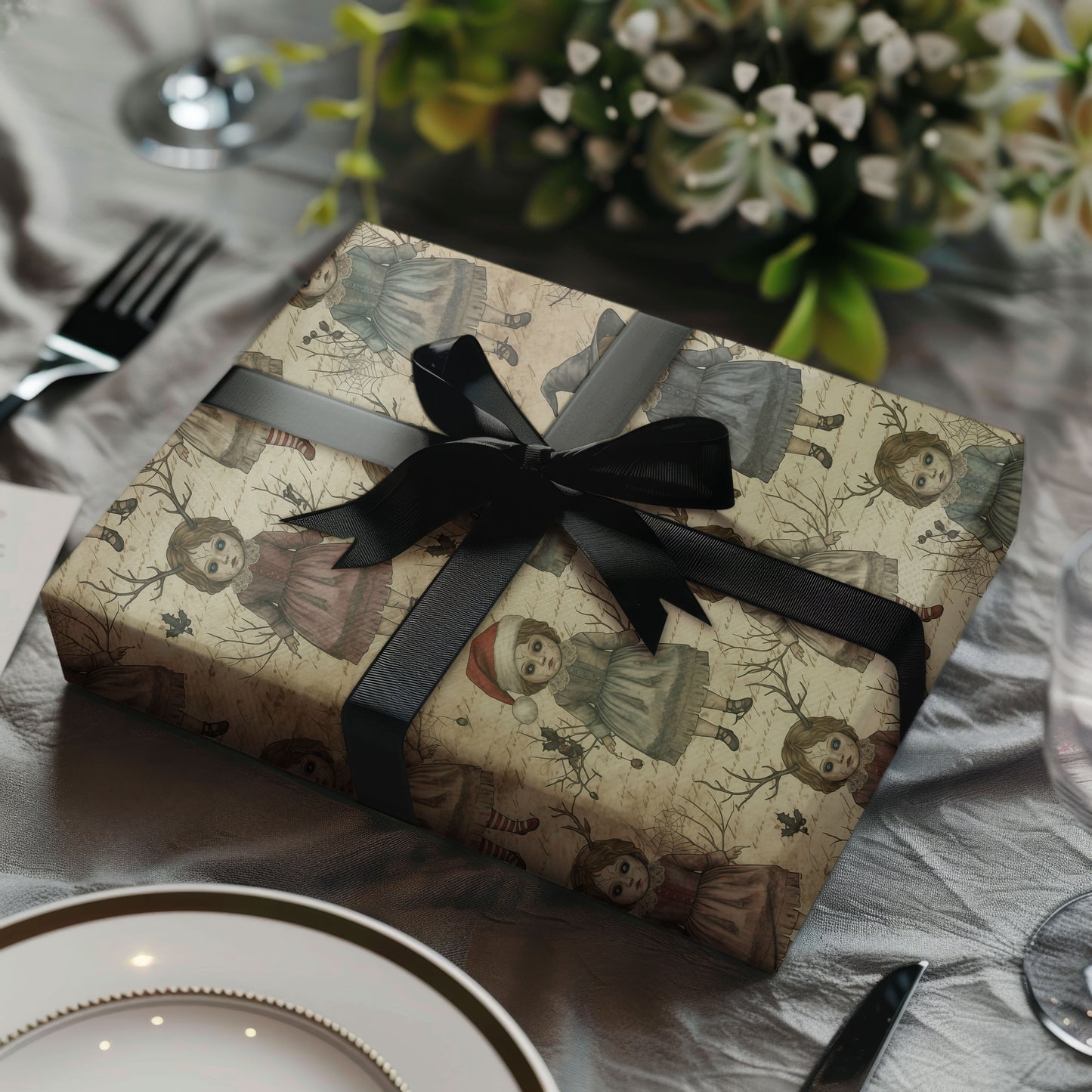 Gothic Christmas Wrapping Paper