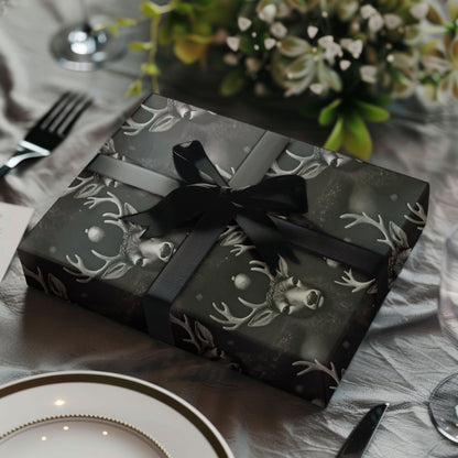 Gothic Reindeer Wrapping Paper