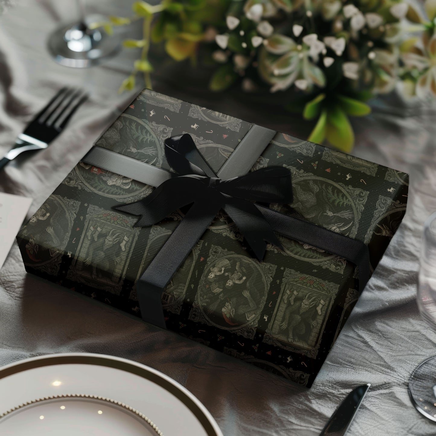 Krampus Wrapping Paper