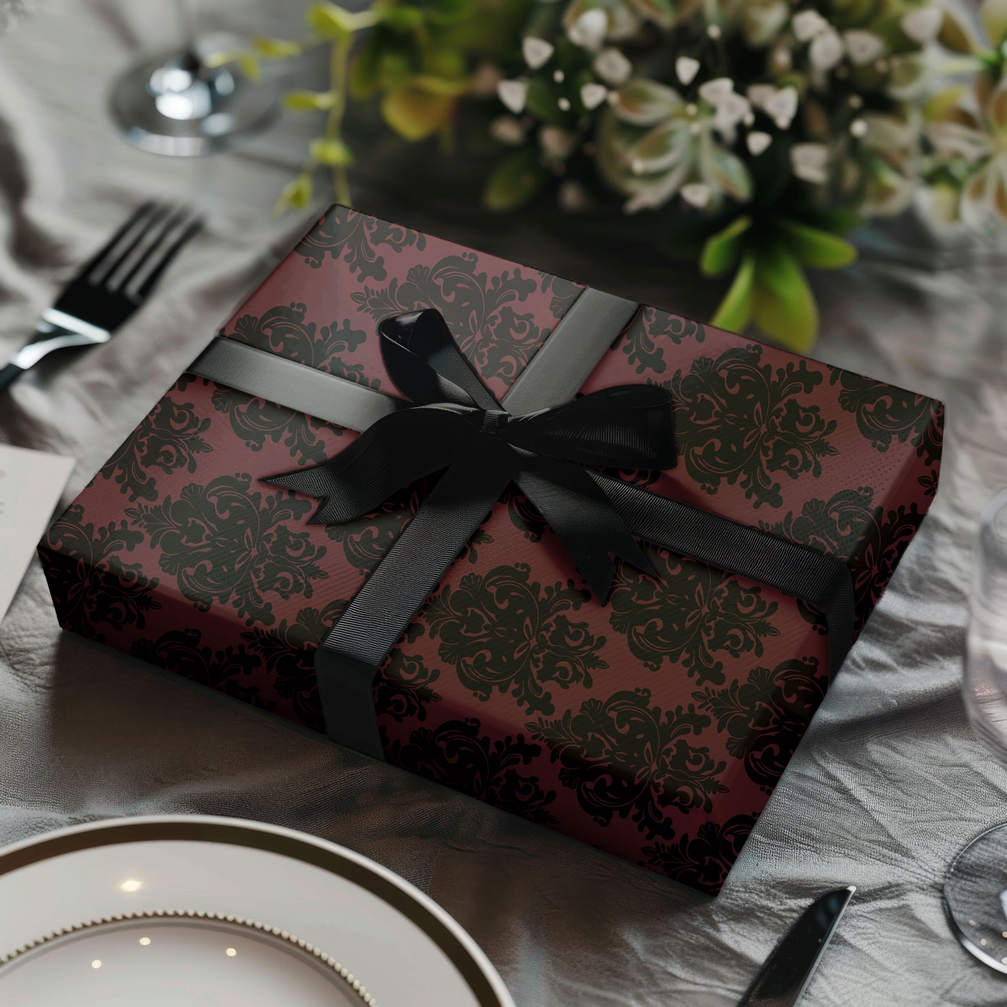 Damask Wrapping Paper