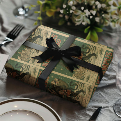 Krampus Is Coming Wrapping Paper