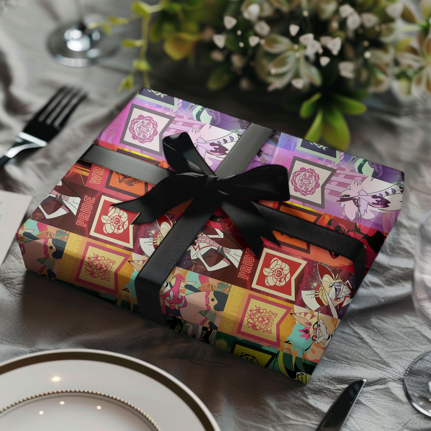 Hazbin Hotel Wrapping Paper Gifts Christmas