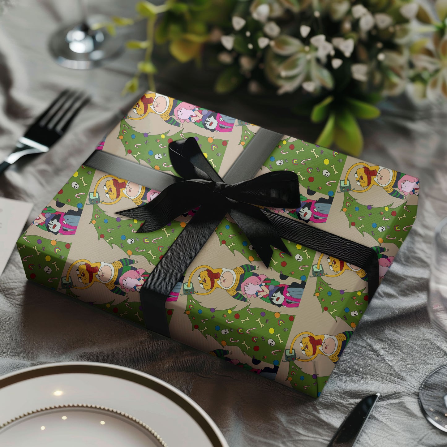 Adventure Time Wrapping Paper Xmas Gift