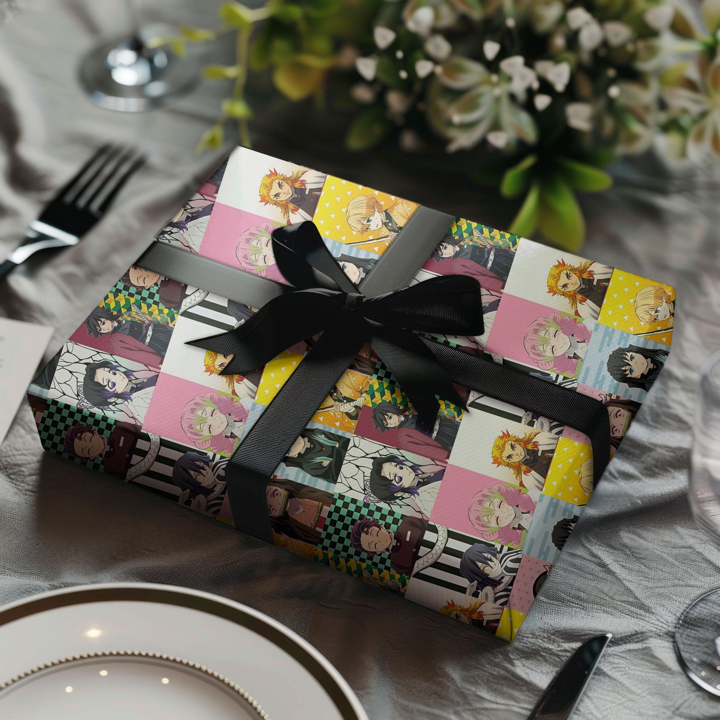 Demon Slayer Wrapping Paper Holiday Gift