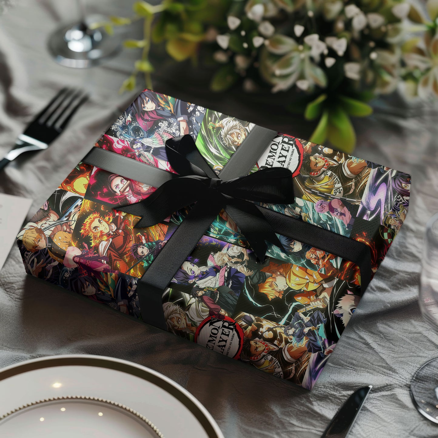 Demon Slayer Wrapping Paper Christmas Gift