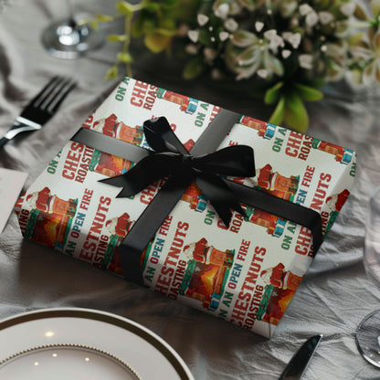 Funny Santa Wrapping Paper for Christmas Gifts