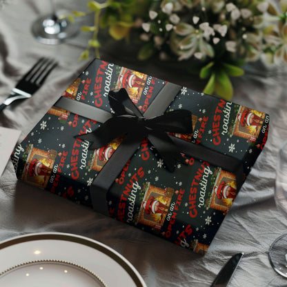 Funny Santa Christmas Gift Wrap Roll